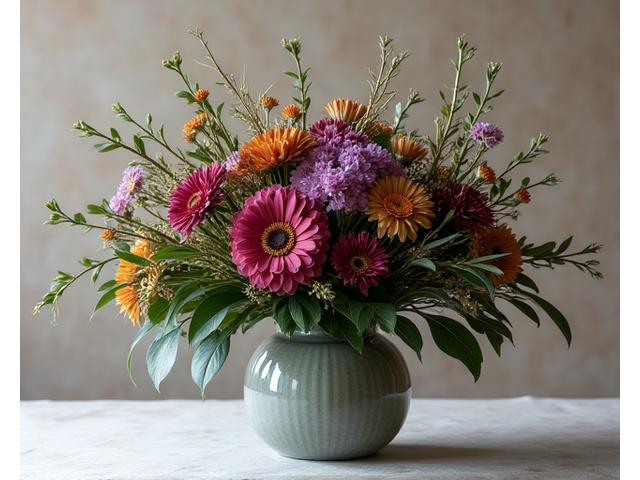 Individuelles asymmetrisches Blumenarrangement