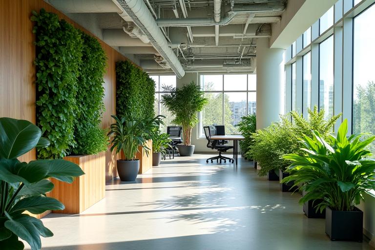 Biophilic Design Bürobegrünung