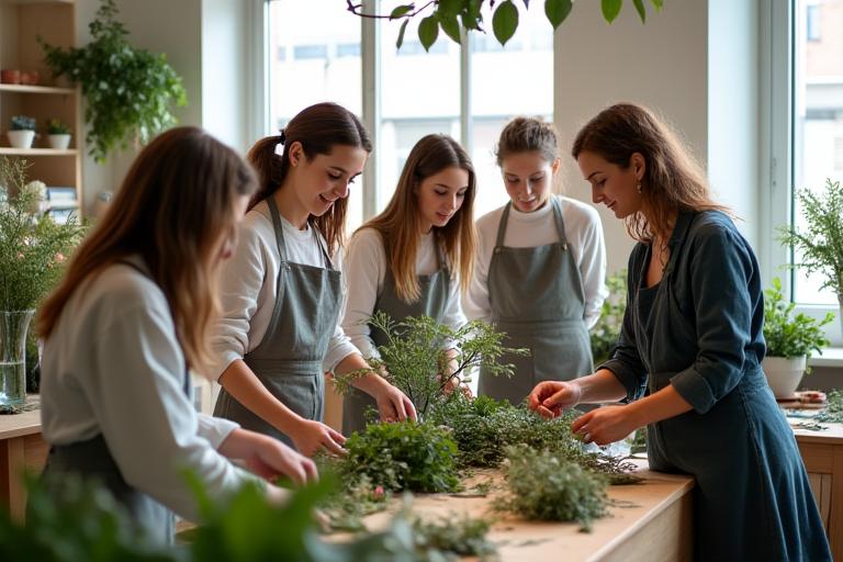 Alpenblume Botanicals Team im Atelier Bahnhofstrasse